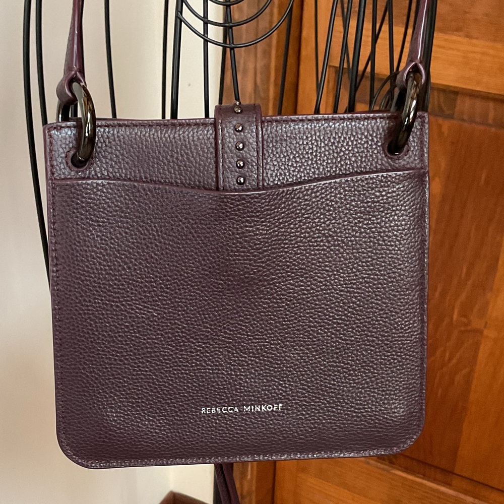 REBECCA MINKOFF-CURRANT-MEGAN MINI FEED WITH STUDS-CROSSBODY BAG-LEATHER- - Picture 4 of 7